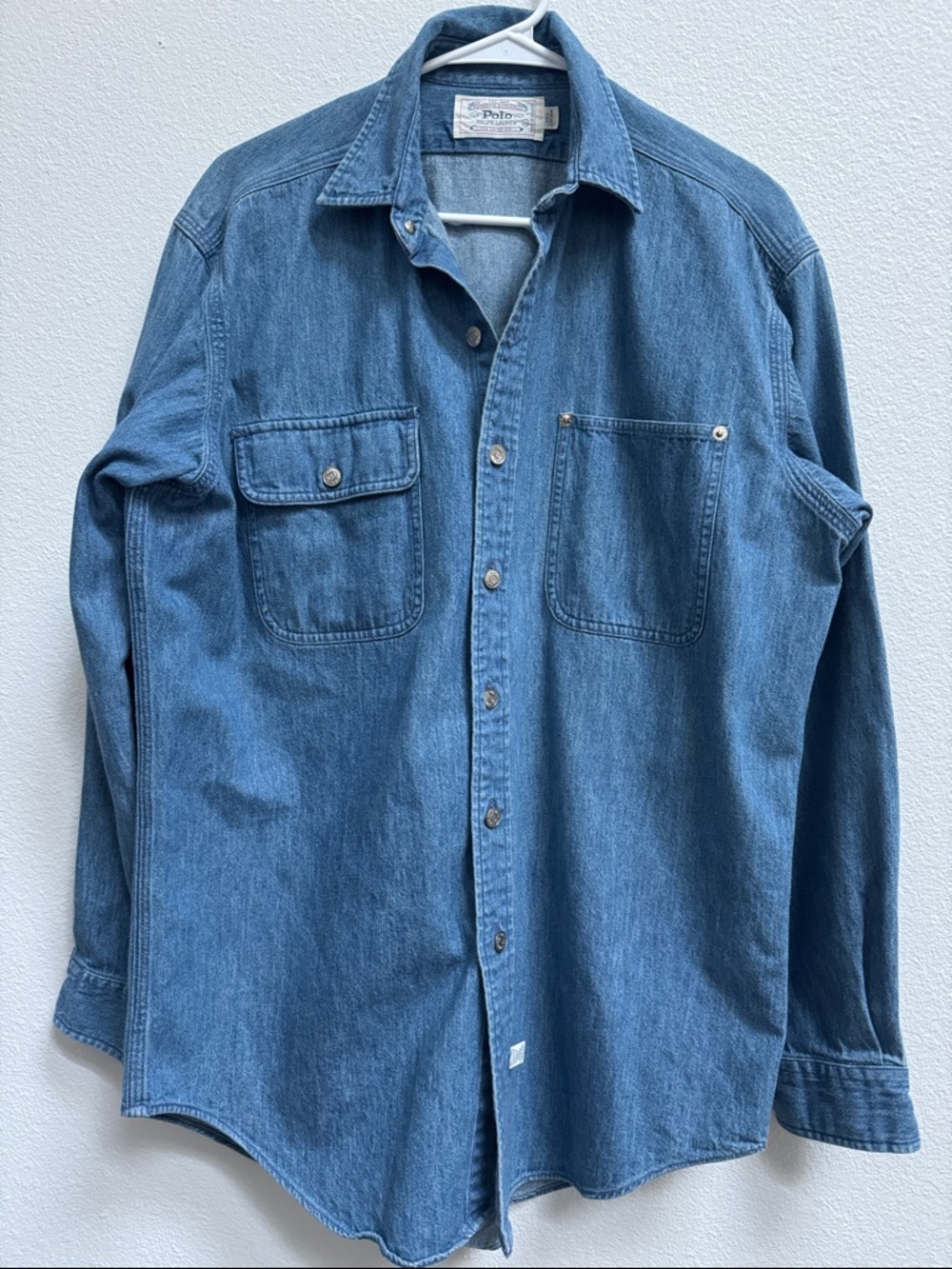 Ralph Lauren Vintage Light Blue Denim Shirt